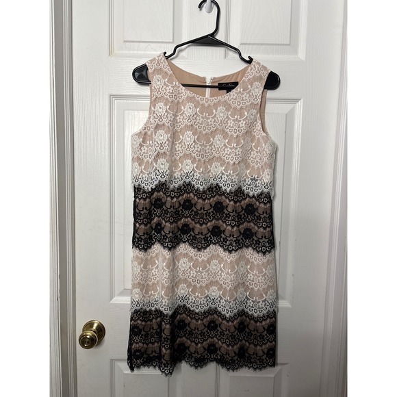 Jessica Simpson Lace Dress Women's Size 6 Sleeveless Party Cocktail 0468-V - Picture 1 of 4